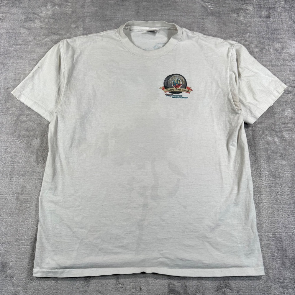 Vintage Ford Shirt Mens XL White Arizona Proving Ground 90s Cars Single Stitch